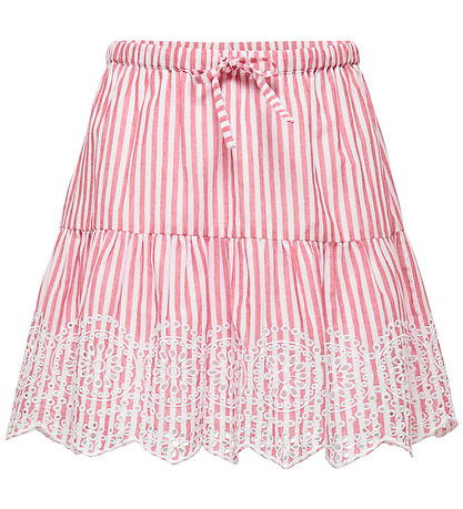 Kids Only Nederdel - Broderi - KogBondi - Barbados Cherry/Cloud 