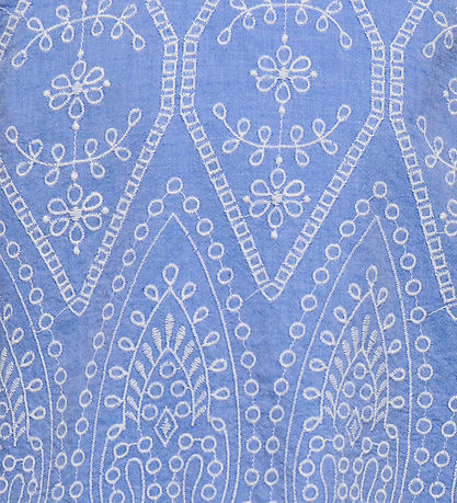 Kids Only Top - Broderi - KagTulum - Blue Bonnet/Bright White