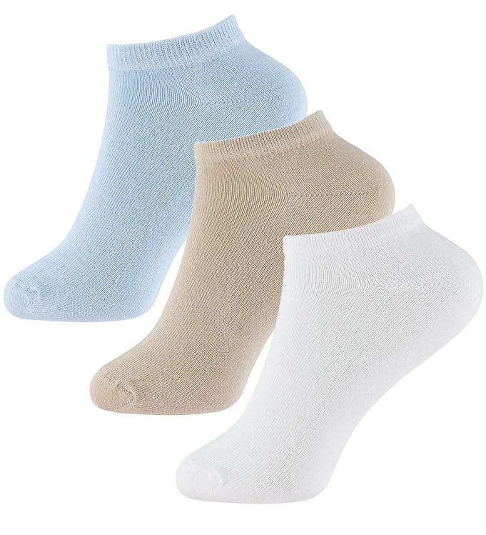 Name It Strømper - 3-pak - NkmValde - Bright White/Chateau Grey
