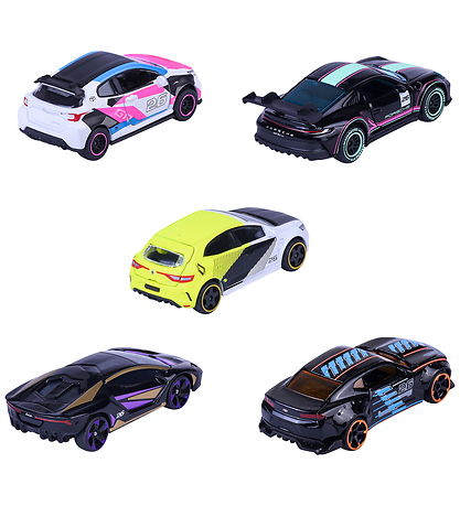 Majorette Biler  5-Pak - Neon Racer