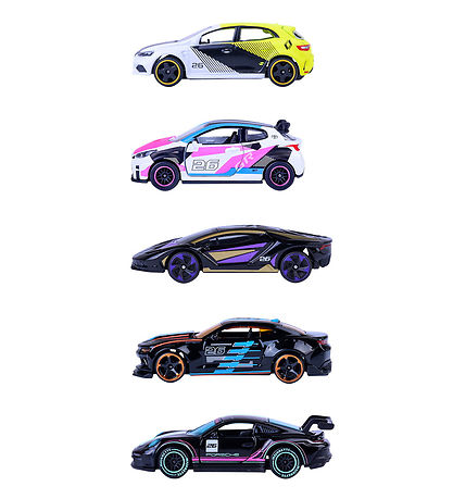 Majorette Biler  5-Pak - Neon Racer