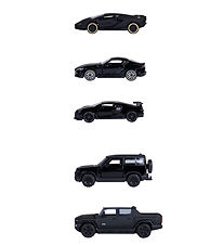 Majorette Biler - 5-Pak - Black Edition