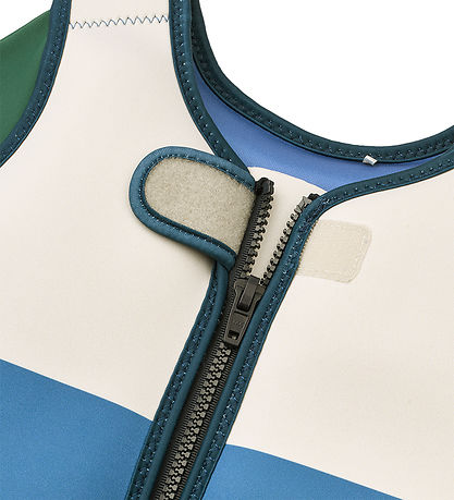 Liewood Svømmevest - m. ærmer - 15-19 kg - Dove - Riverside mult