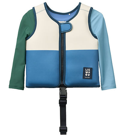 Liewood Svømmevest - m.ærmer - 19-30 kg - Dove - Riverside multi