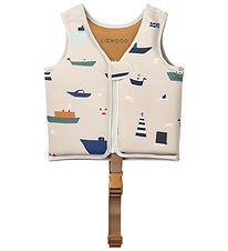 Liewood Swim Vest - 15-19 kg - Dove - Sailing/Sandy
