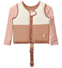 Liewood Svømmevest - m. ærmer - 19-30 kg - Dove - Tuscany rose m