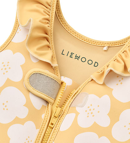 Liewood Svømmevest - 11-15 kg - Dove - Flower/Lemon yellow