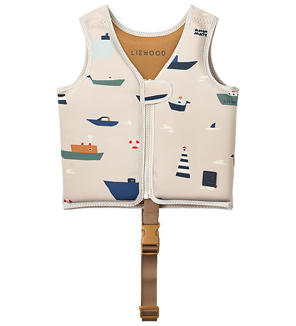 Liewood Svømmevest - 19-30 kg - Dove - Sailing/Sandy