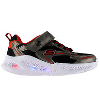 Skechers sko - Meteor- Lights Glow - Silver