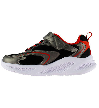 Skechers sko - Meteor- Lights Glow - Silver
