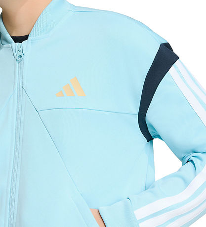 adidas Performance Cardigan - J Hot Top - Iceblu/White/Hazbei