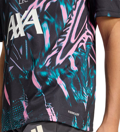 adidas Performance Fodboldtrøje - LFC Preshi Y - Black/Eqtgrn/Se