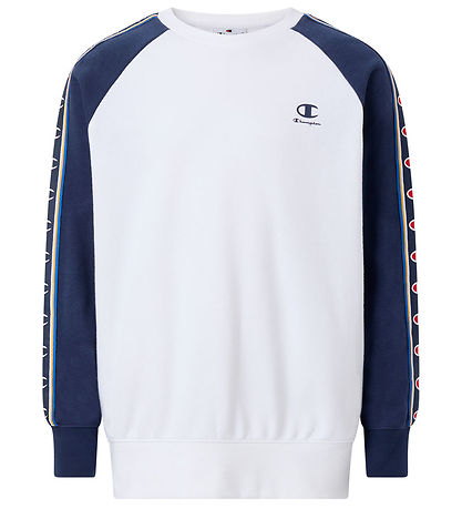 Champion Sweatshirt - Crewneck - White/Navy