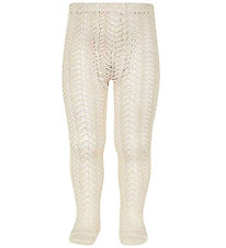 Condor Strømpebukser - Linen m. Hulmønster