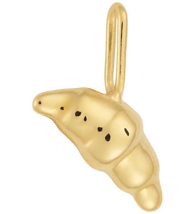 Design Letters Vedhæng - Darling - Croissant - 18k Guldbelagt