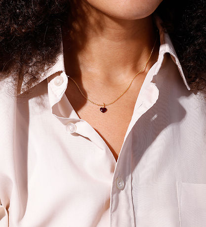 Design Letters Vedhæng - Close To My Heart - Syrrah Burgundy