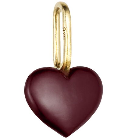 Design Letters Vedhæng - Close To My Heart - Syrrah Burgundy