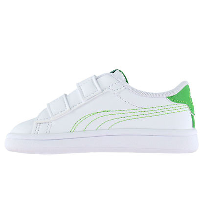 Puma Sko - Smash 3.0 Dino V Inf - Hvid/Green Fruit
