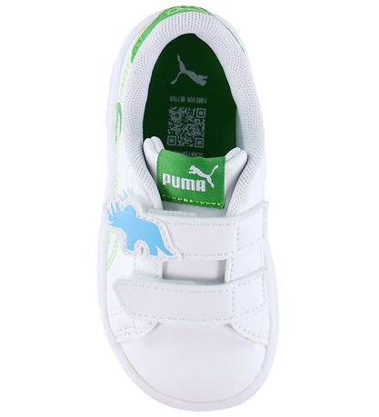 Puma Sko - Smash 3.0 Dino V Inf - Hvid/Green Fruit