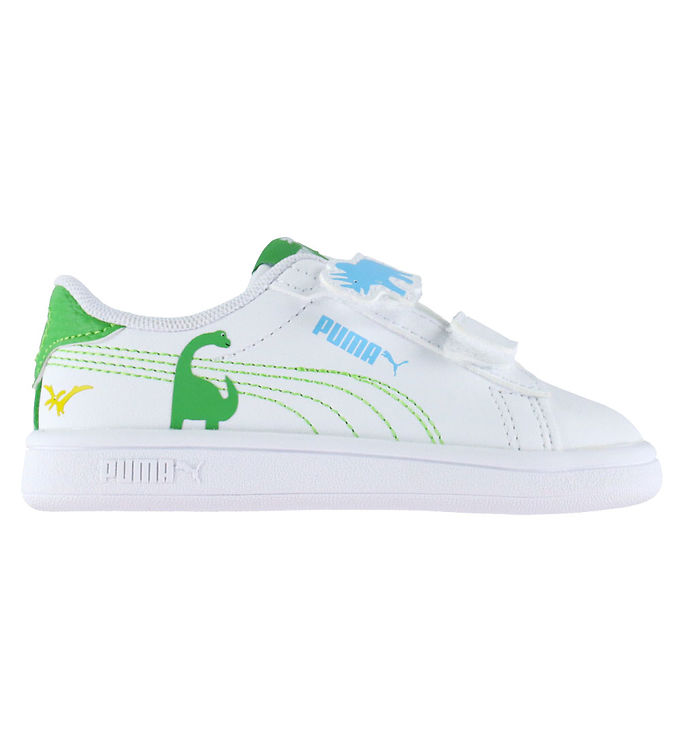 Puma Sko - Smash 3.0 Dino - Hvid/Green Fruit