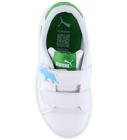 Puma Sko - Smash 3.0 Dino V PS - White/Green Fruit