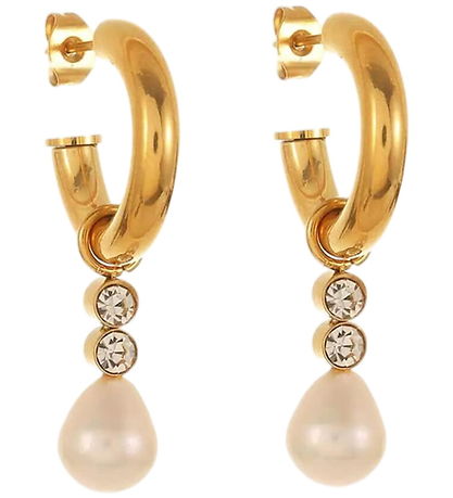 By Stær Øreringe - Anie - Forgyldt