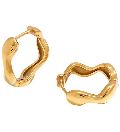 By Stær Øreringe - Skye - Forgyldt