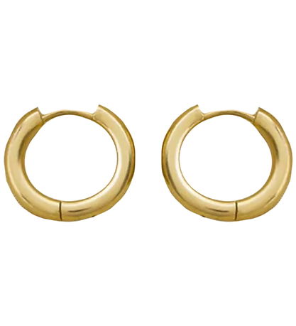 By Stær Øreringe - Emmy - Stor - Forgyldt