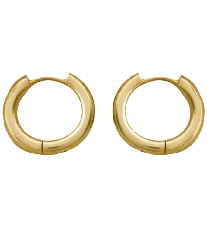 By Stær Øreringe - Emmy - Stor - Forgyldt