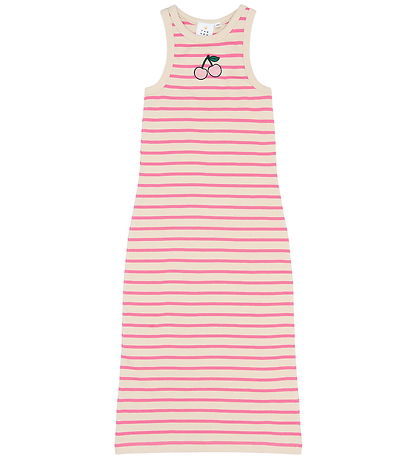 The New Kjole - TnShannon - Carmine Rose Striped