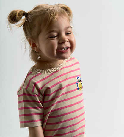 Tne New T-shirt - TnstSannah - Carmine Rose Striped