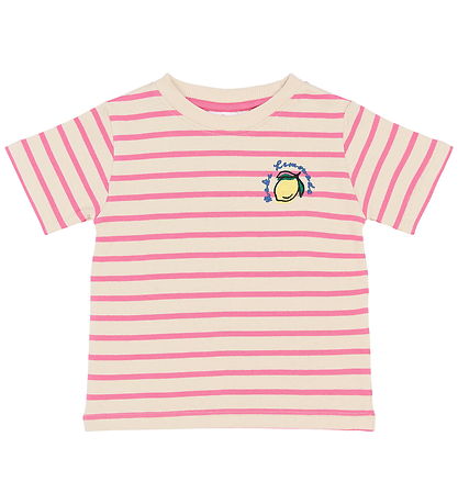 Tne New T-shirt - TnstSannah - Carmine Rose Striped