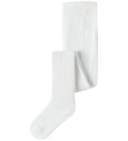 Name It Strømpebukser - NmfDitta - Bright White