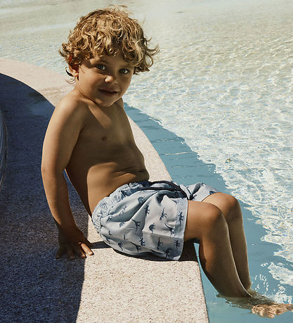 Name It Badeshorts - NmmZune - Blue Fog