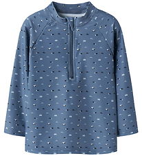 Name It Badebluse - NmmZippo - Vintage Indigo