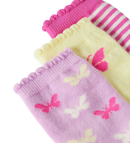 Name It Strømper - NmfFjola - 3-pak - Pear Sorbet/Pirouette/Stra