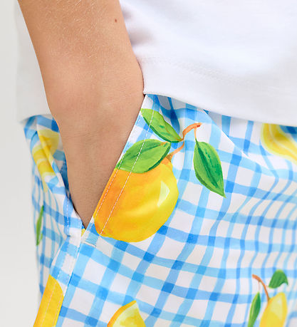 Jack & Jones Badeshorts - JpstMaui - AOP - Star White