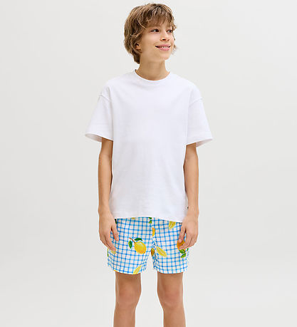 Jack & Jones Badeshorts - JpstMaui - AOP - Star White