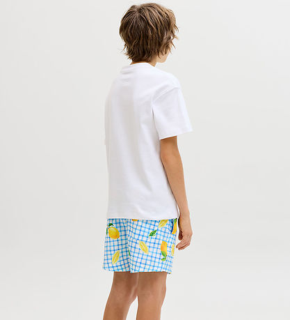 Jack & Jones Badeshorts - JpstMaui - AOP - Star White