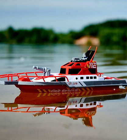 Dickie Toys Fjernstyret Båd - Fire Boat RTR