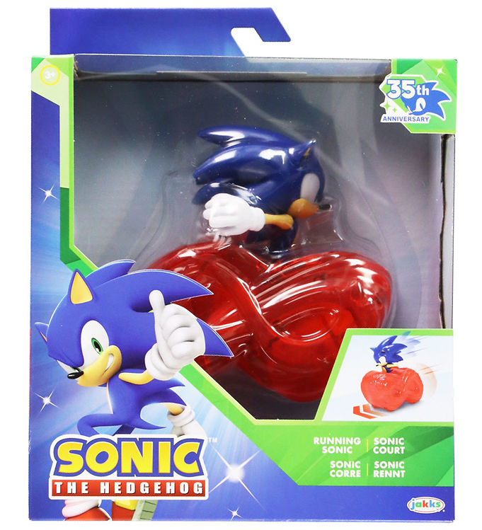 Sonic Legetøjsfigur - 11 cm - 35th Anniversary - Running Sonic