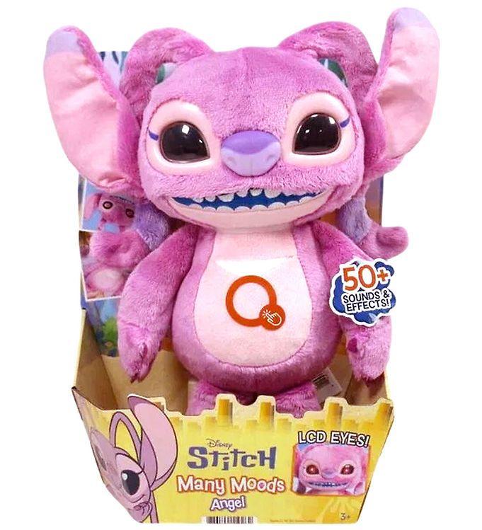 Stitch Bamse m. Lyd/Lys - 34 cm - Many Moods - Angel