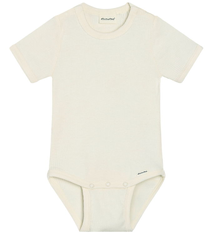 Minymo Body k/æ - Rib - Bomuld/Modal - Vanilla Ice