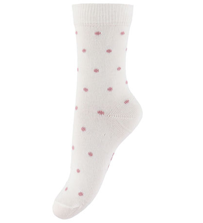 Fuzzies Chaussettes - 2 Pack - Off White/Rose av. Points