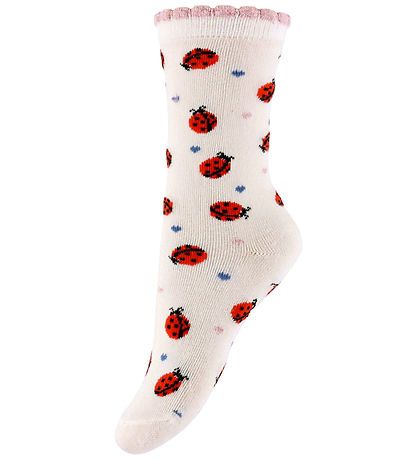 Konges Sløjd Strømper - Jacquard - 2-pak - Ladybug