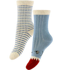 Konges Sløjd Strømper - 2-pak - Rib - Shark