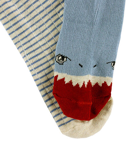 Konges Sløjd Strømper - 2-pak - Rib - Shark