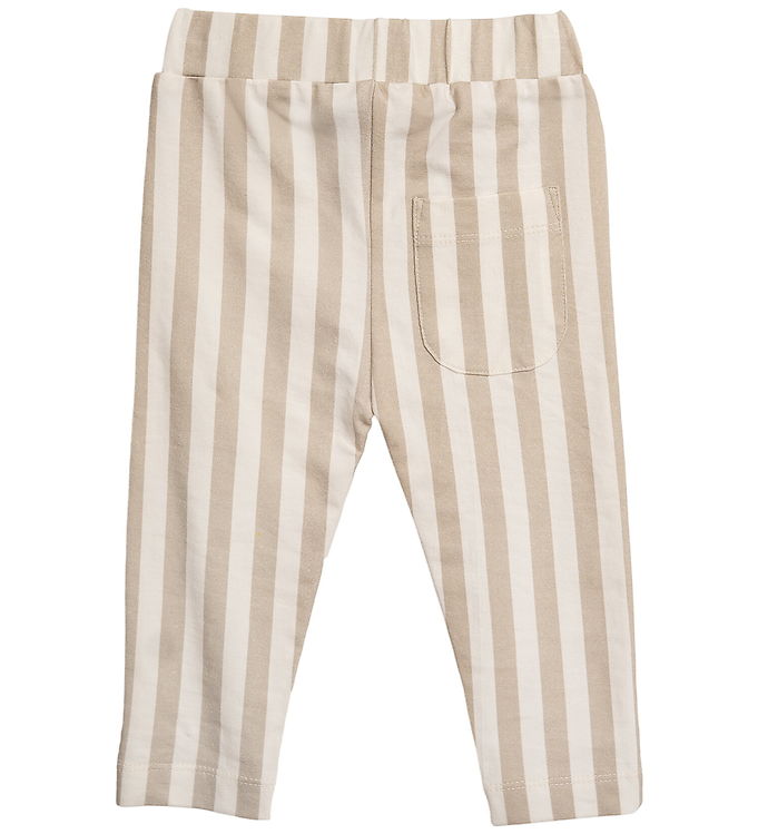 Stribet leggings til baby - Summer sand - 68