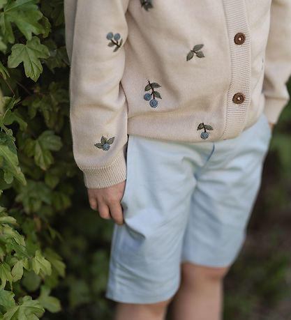 Hanevild Cardigan - Strik - Blueberry - Summer Sand