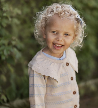 Hanevild Cardigan - Strik - Heart - Kentucky Blue